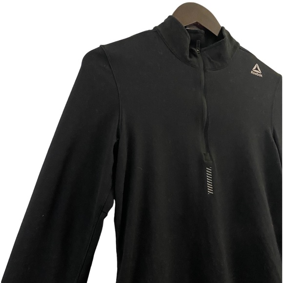 Reebok Black All Around Half-Zip Pullover With Lightweight SpeedWick Fabric - Picture 5 of 15